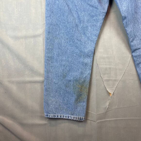 Wrangler Carpenter Jeans Men's 34x29 Blue Tool Pockets Workwear Utility Pants - Picture 4 of 11